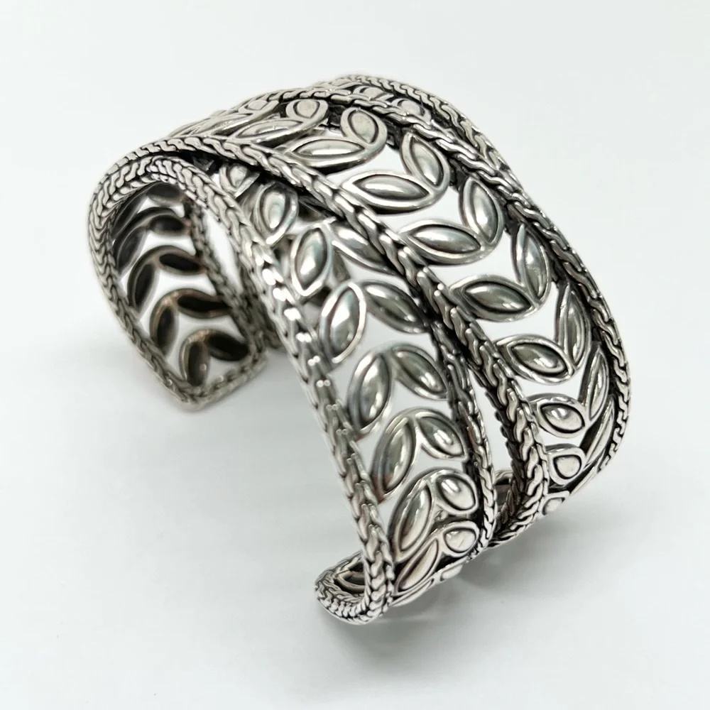 John Hardy Kawung Wide Cuff Bracelet .925